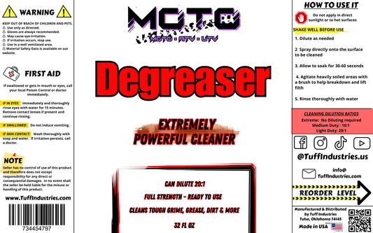 Moto Degreaser - Extremely Powerful Cleaner