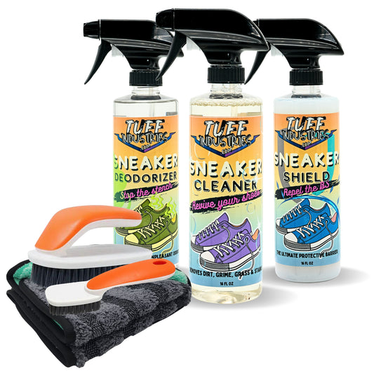 Sneaker Cleaning Kit & Shoe Cleaner Jordans, NIKE, Adidas Tuff Industries