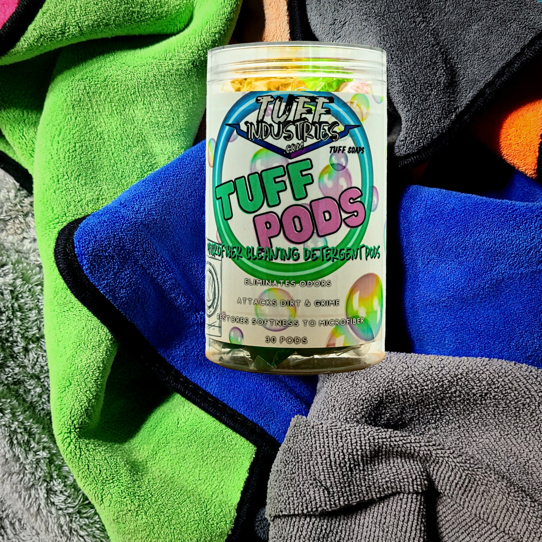 Tuff PODs - Microfiber Cleaning Detergent Pods-Tuff Industries